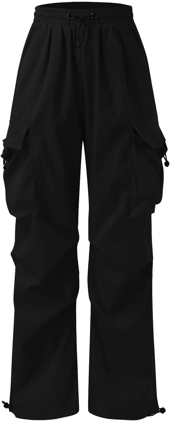 Cargo Pants for Men Baggy Parachute Pants Men Elastic Waist Harem Pants Y2k Sweatpants Lightweight Streetwear Pants
