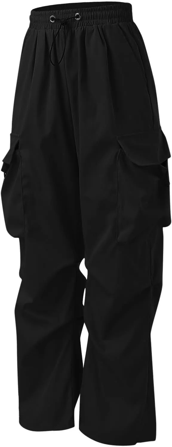 Cargo Pants for Men Baggy Parachute Pants Men Elastic Waist Harem Pants Y2k Sweatpants Lightweight Streetwear Pants