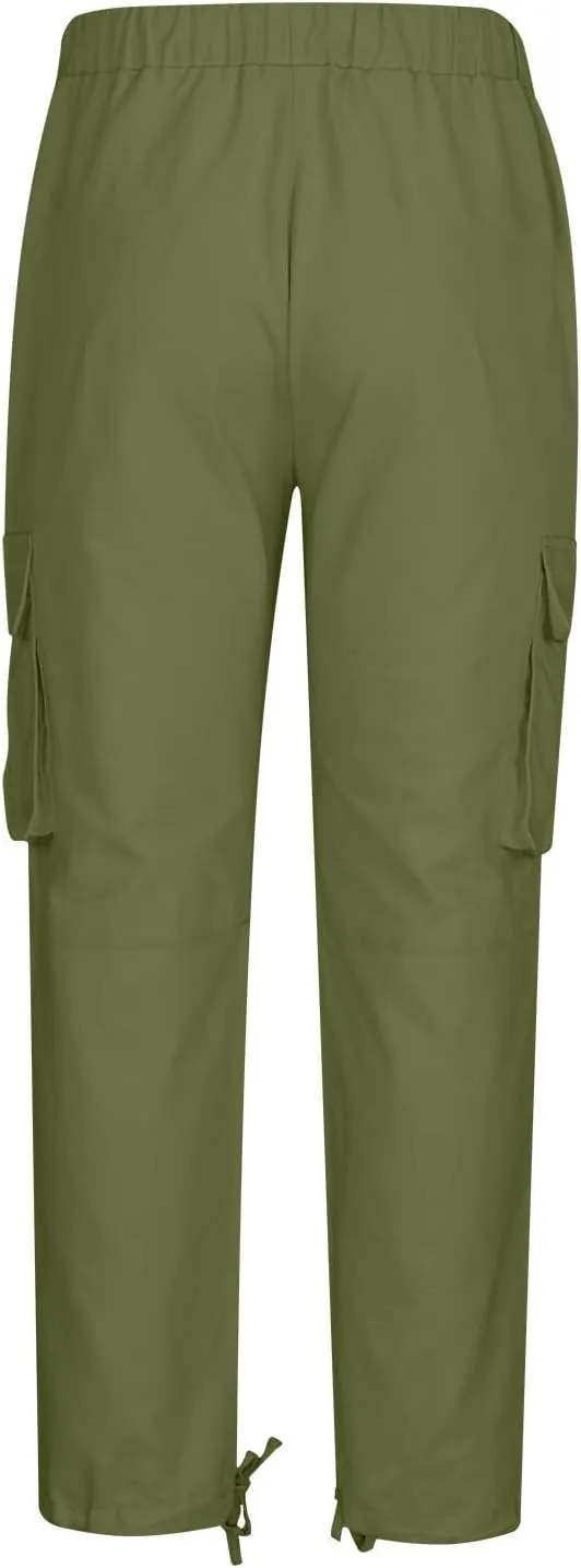 Cargo Pants for Men Baggy Workout Regular Straight Hiking Tactical Trousers Casual Athletic Cargo Pants with Multi-Pockets