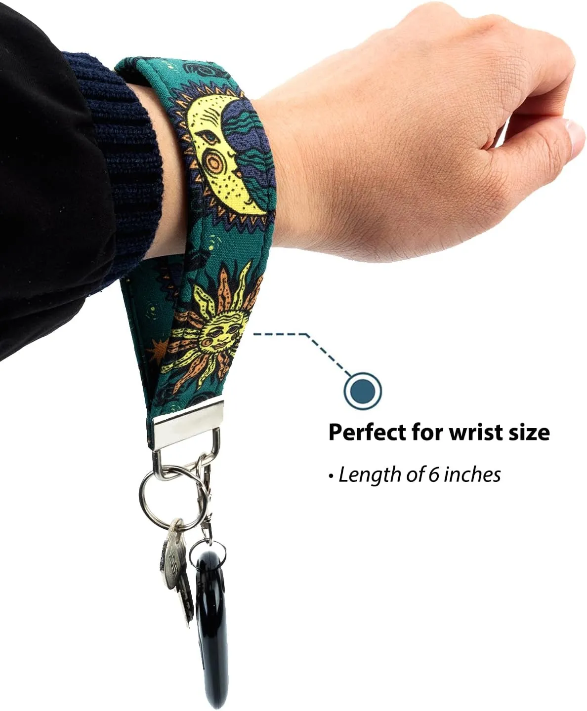 CELOKIY Cool Wristlet Keychain Holder - Hand Wrist Lanyard for Keys and Wallets