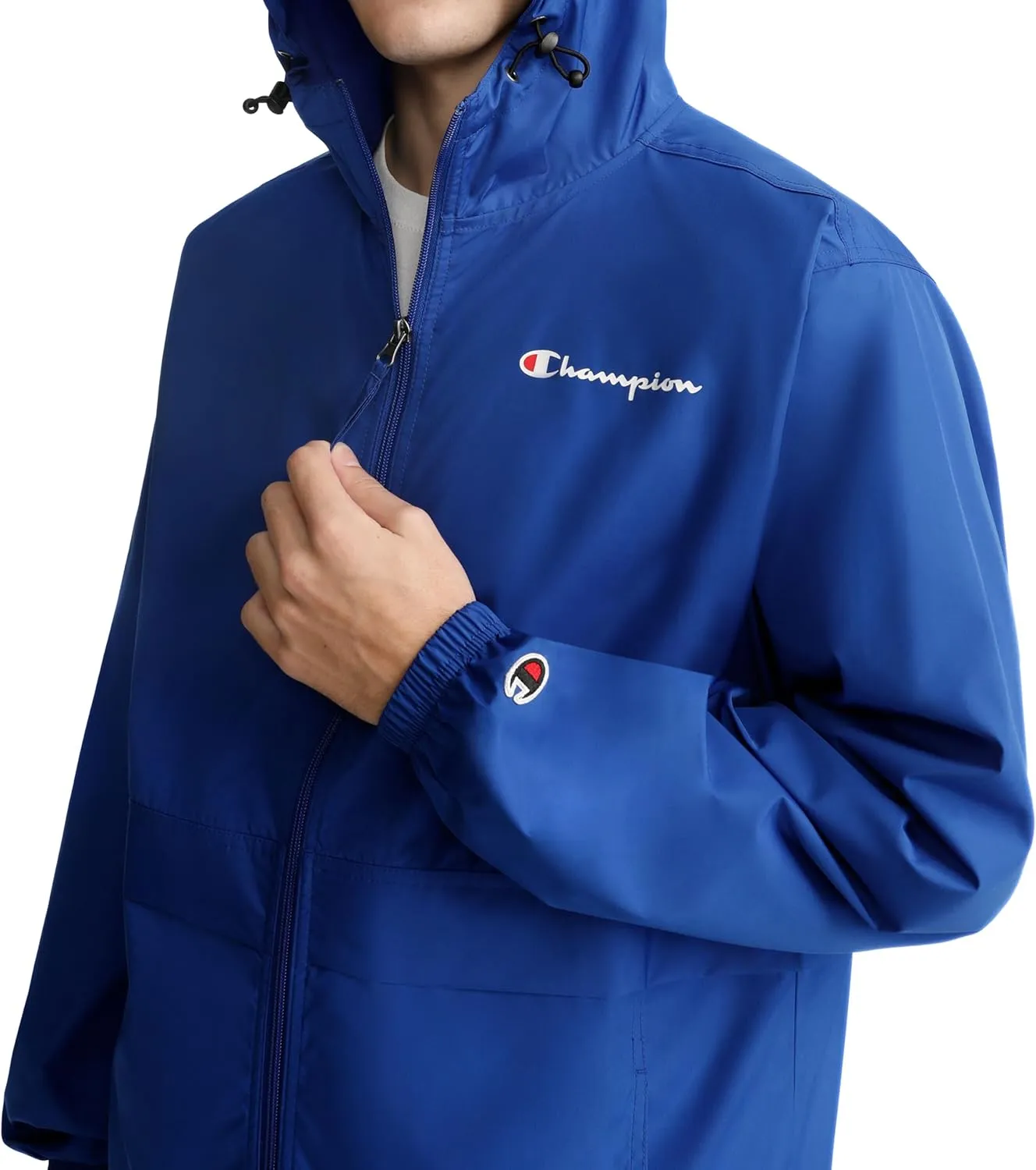 Champion Men's Jacket, Stadium Packable Wind and Water Resistant Jacket (Reg. Or Big & Tall)