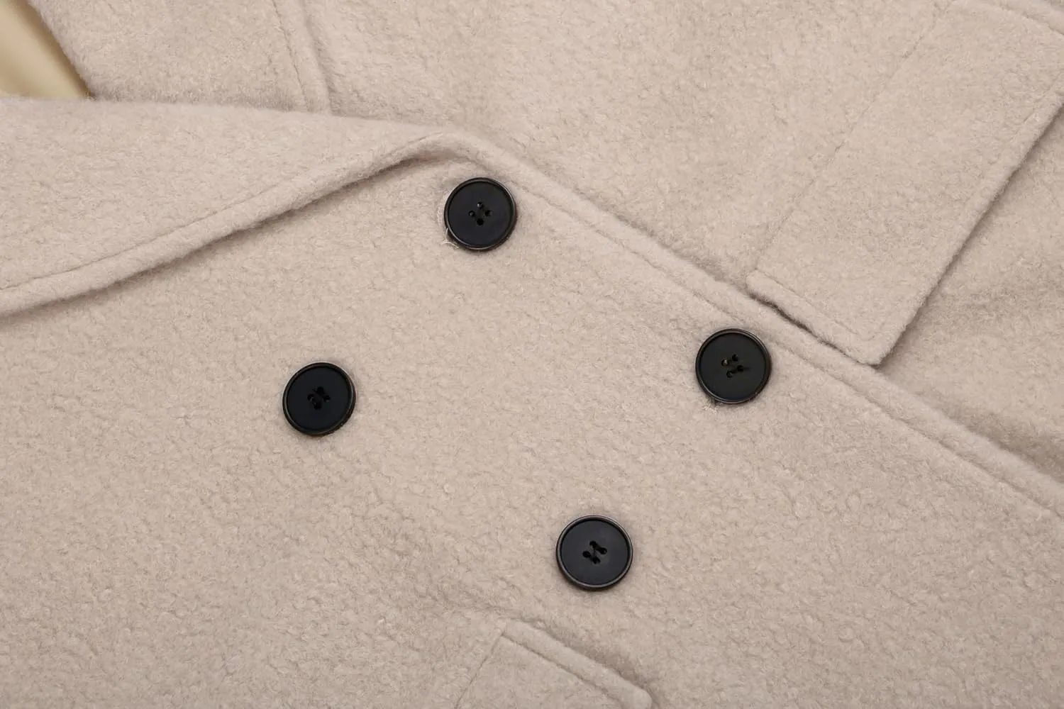 CHARTOU Women Oversized Long Winter Coats Warm Wool Blend Pea Trench Coat Overcoat