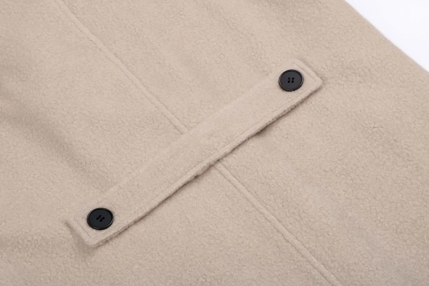 CHARTOU Women Oversized Long Winter Coats Warm Wool Blend Pea Trench Coat Overcoat