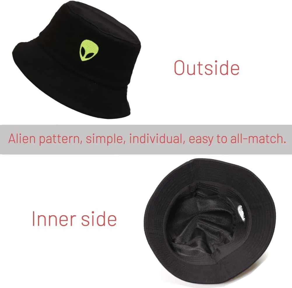 Cotton Bucket Hat for Women Men Summer Travel Sun Beach Bucket Cap, Unisex Outdoor Fisherman Hat