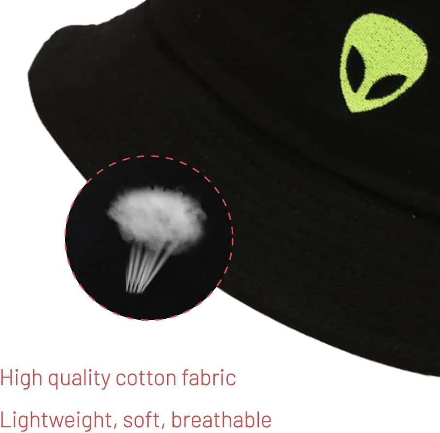 Cotton Bucket Hat for Women Men Summer Travel Sun Beach Bucket Cap, Unisex Outdoor Fisherman Hat