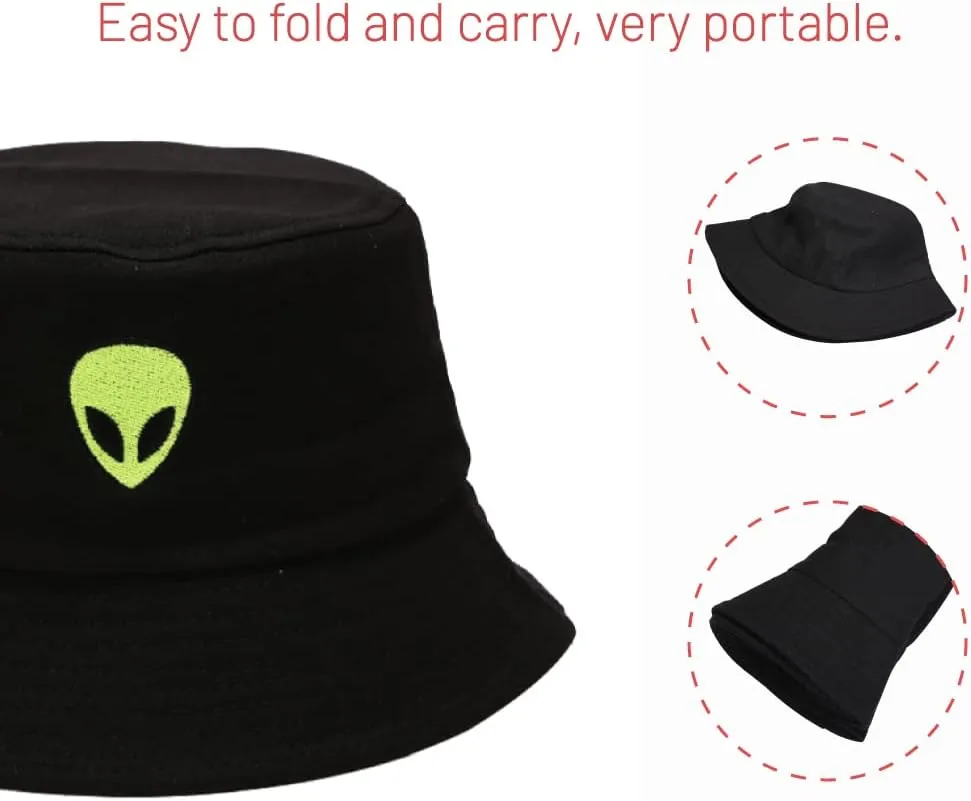 Cotton Bucket Hat for Women Men Summer Travel Sun Beach Bucket Cap, Unisex Outdoor Fisherman Hat