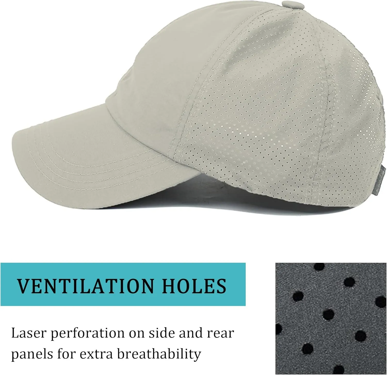 Criss Cross Ponytail Baseball Cap for Women Adjustable High Messy Bun Trucker Hats Quick Drying Mesh PonyCap