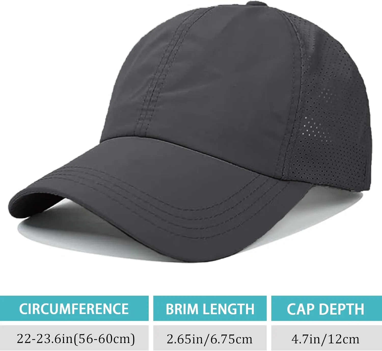 Criss Cross Ponytail Baseball Cap for Women Adjustable High Messy Bun Trucker Hats Quick Drying Mesh PonyCap