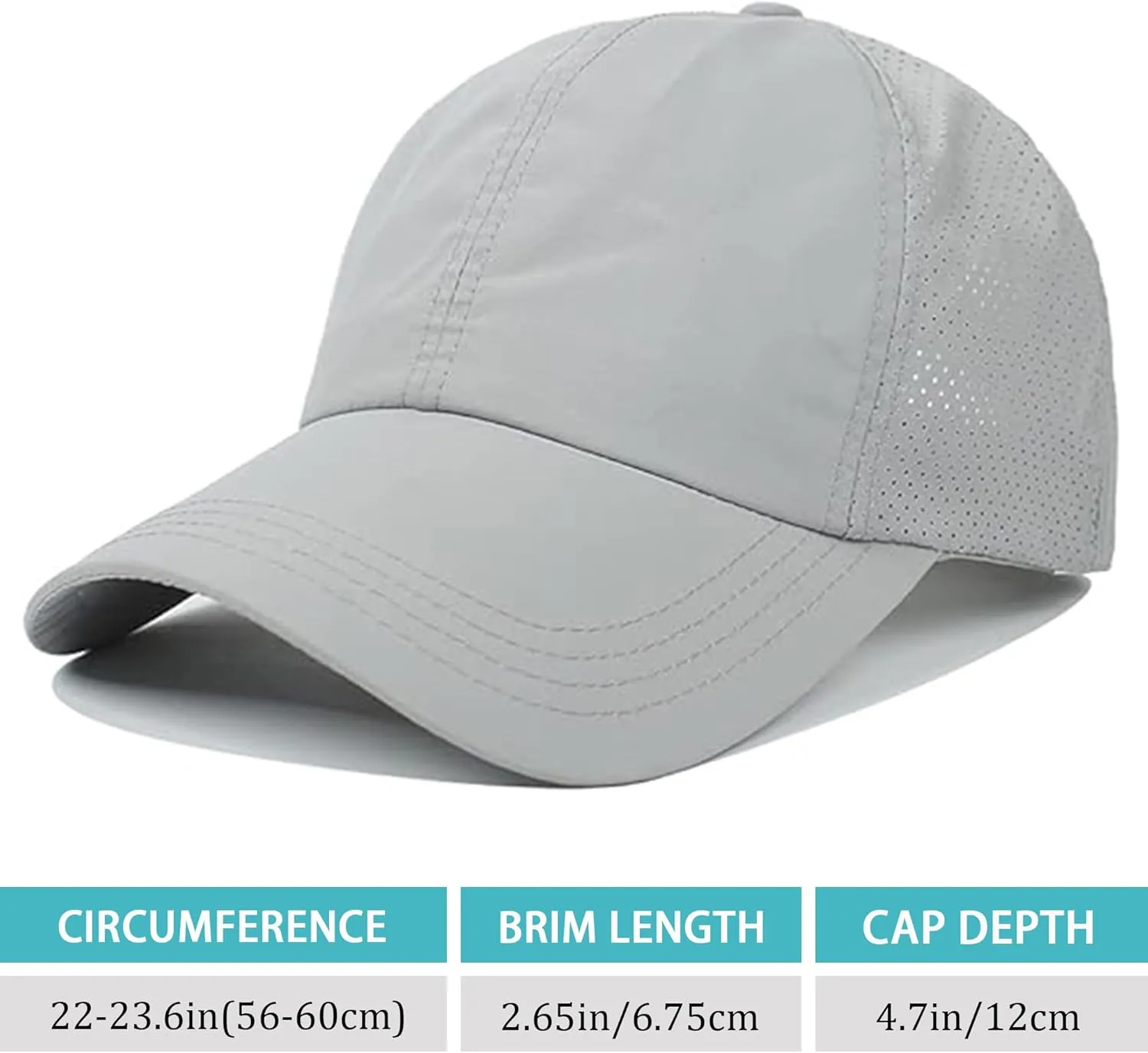 Criss Cross Ponytail Baseball Cap for Women Adjustable High Messy Bun Trucker Hats Quick Drying Mesh PonyCap