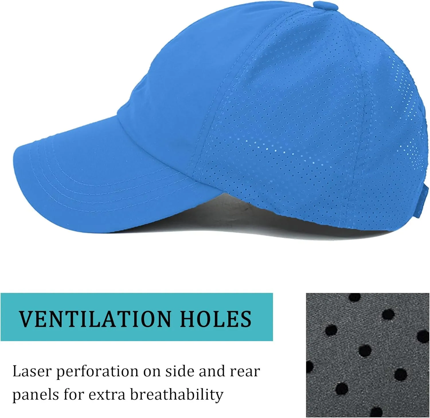 Criss Cross Ponytail Baseball Cap for Women Adjustable High Messy Bun Trucker Hats Quick Drying Mesh PonyCap