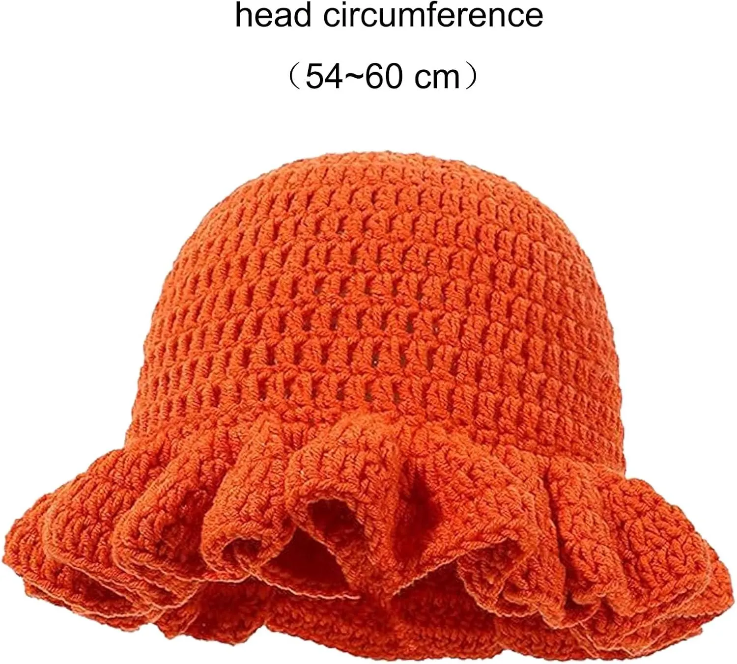Crochet Bucket Hat Women Trendy Knit Floppy Cap Cute Boho Handmade Beanies Outdoor Boho Travel Fishing Hat