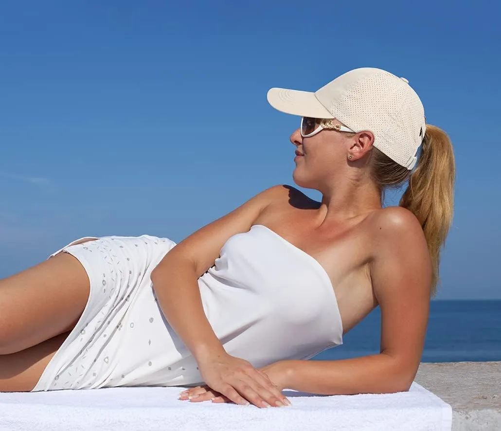 Cross Hat Womens Baseball Cap -Cross Ponytail Hat Baseball Cap