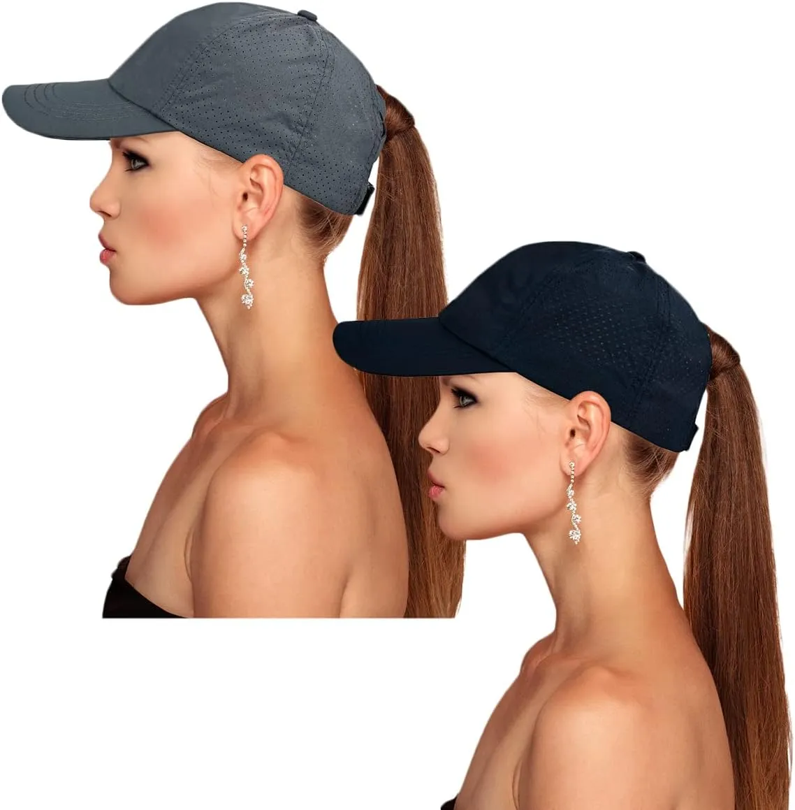 Cross Hat Womens Baseball Cap -Cross Ponytail Hat Baseball Cap