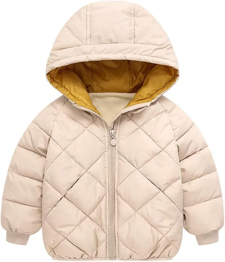 Curipeer Boys Girls Winter Jacket with Hooded Warm Snow Toddler Outer Clothing