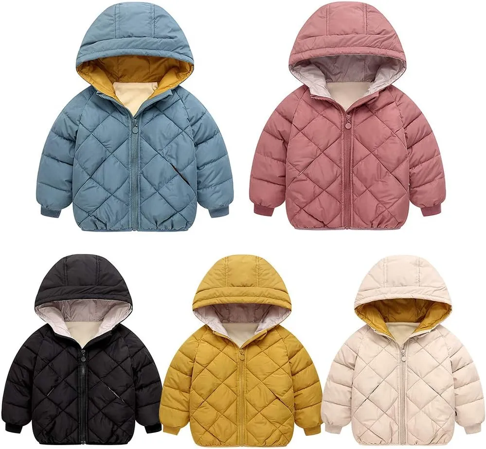 Curipeer Boys Girls Winter Jacket with Hooded Warm Snow Toddler Outer Clothing