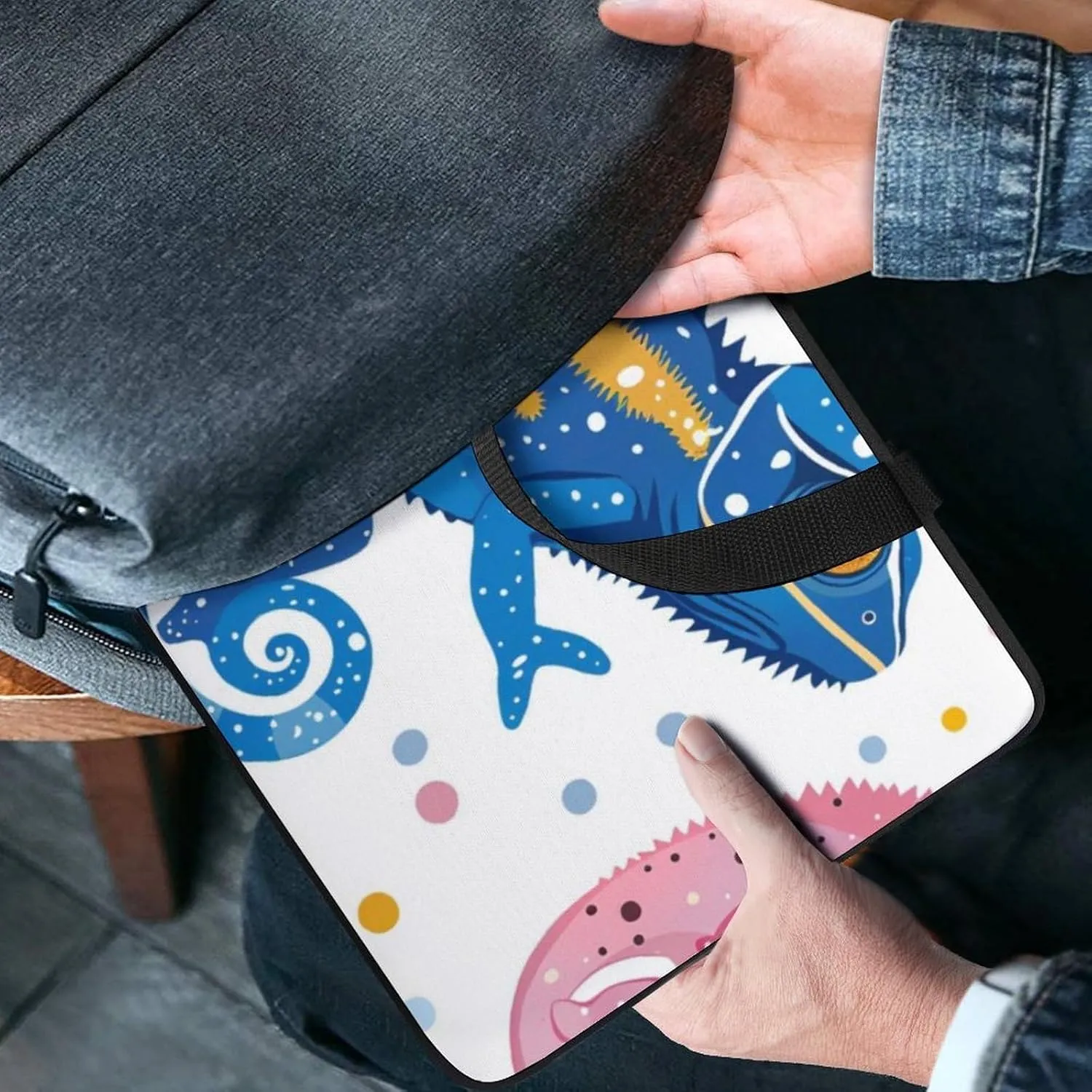 Cute Dog Pattern Laptop Bag Water-resistant Laptop Sleeve Handle Notebook Computer Case Briefcase