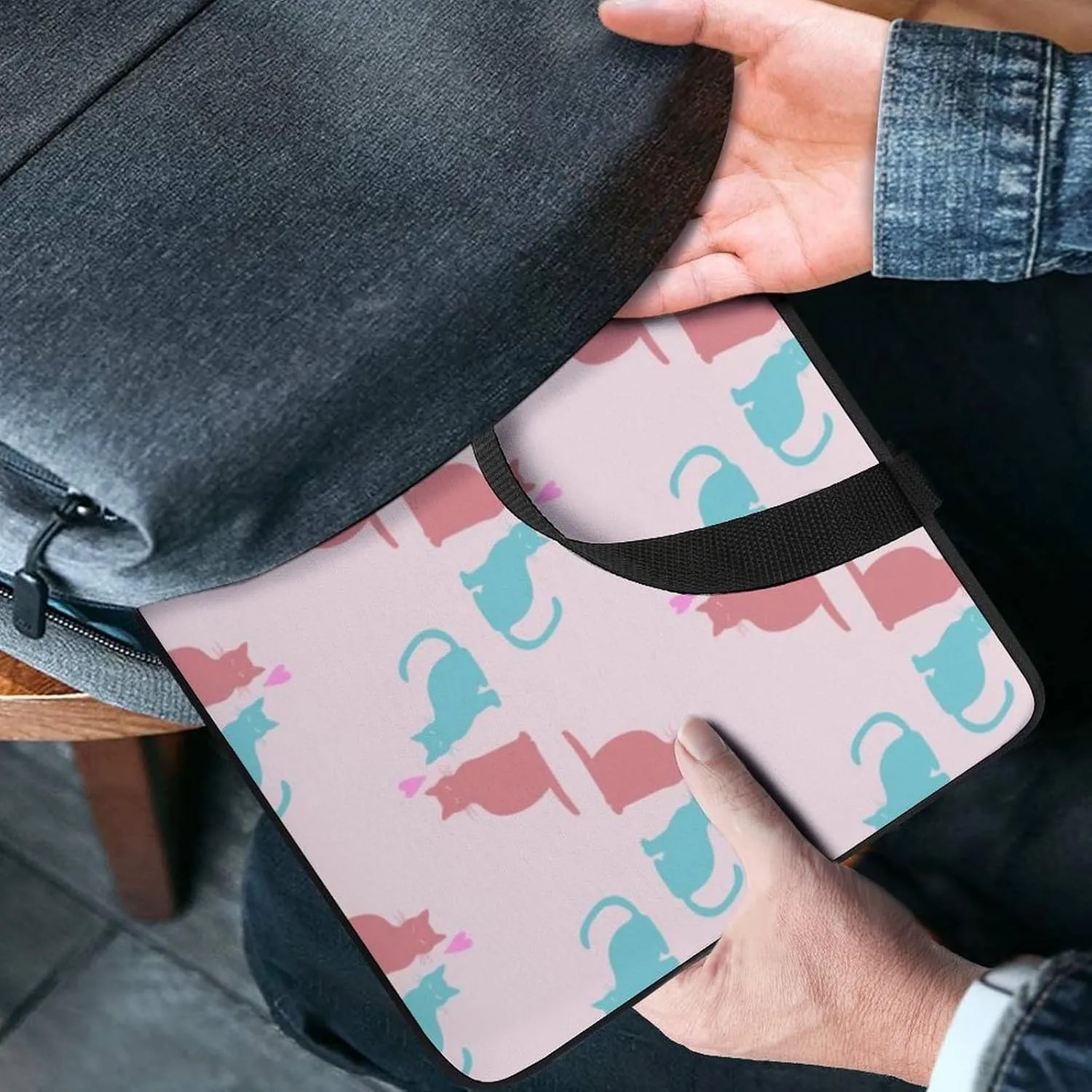 Cute Dog Pattern Laptop Bag Water-resistant Laptop Sleeve Handle Notebook Computer Case Briefcase