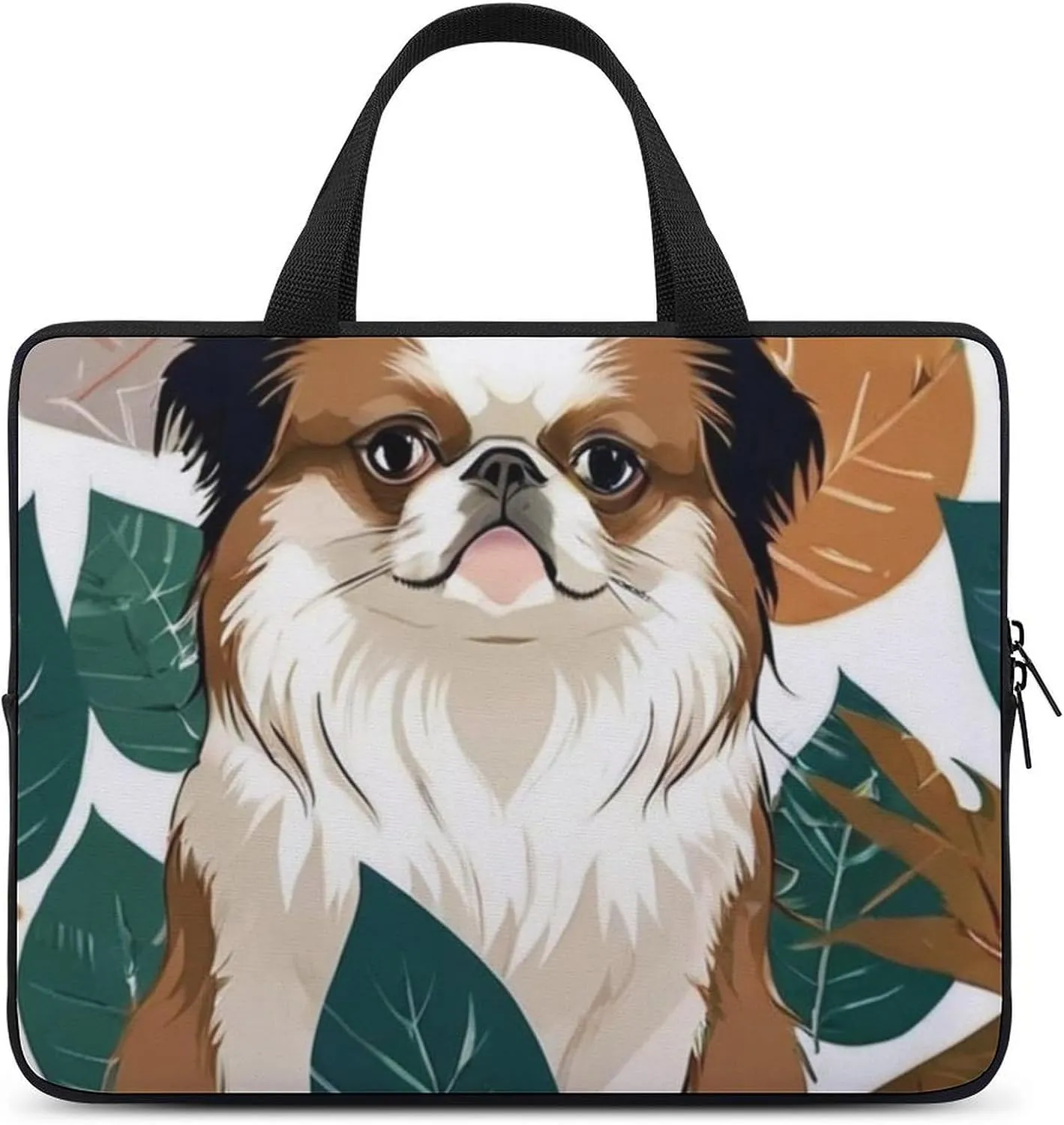 Cute Dog Pattern Laptop Bag Water-resistant Laptop Sleeve Handle Notebook Computer Case Briefcase