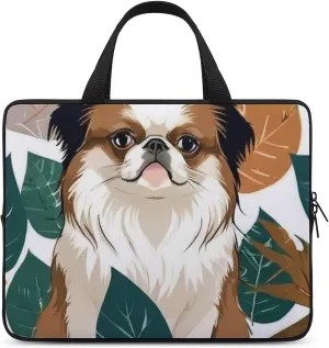 Cute Dog Pattern Laptop Bag Water-resistant Laptop Sleeve Handle Notebook Computer Case Briefcase