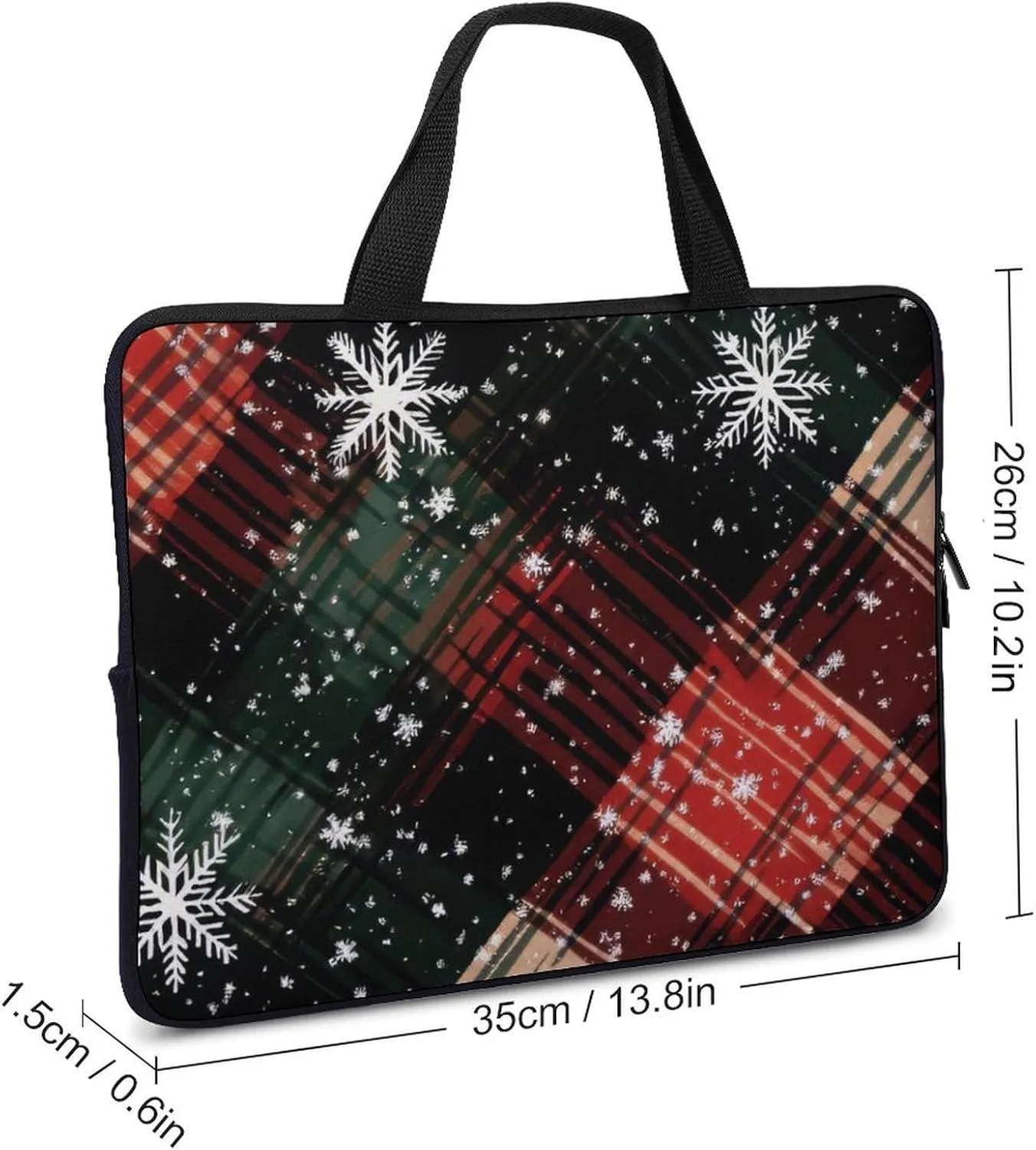 Cute Dog Pattern Laptop Bag Water-resistant Laptop Sleeve Handle Notebook Computer Case Briefcase