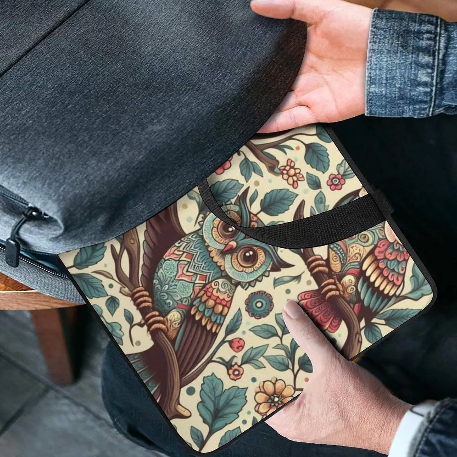 Cute Dog Pattern Laptop Bag Water-resistant Laptop Sleeve Handle Notebook Computer Case Briefcase