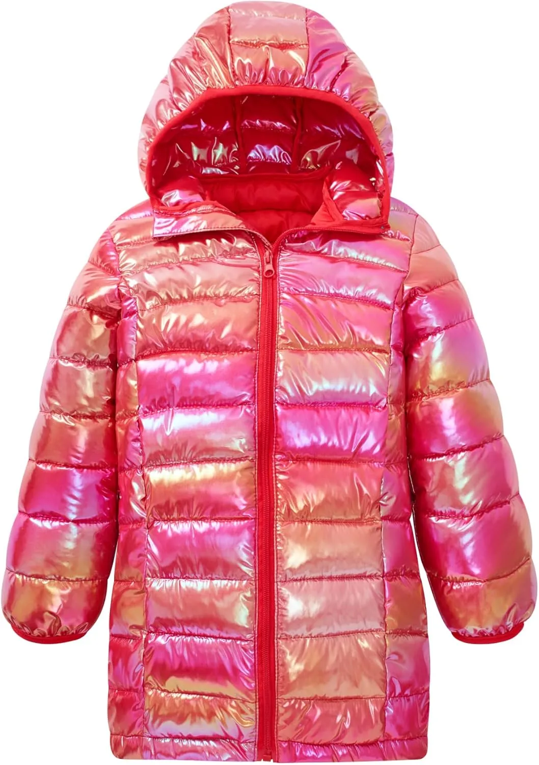 Cutemile 6-12 Years Girls Winter Jacket Long Puffer Coat Water Resistant with Hooded