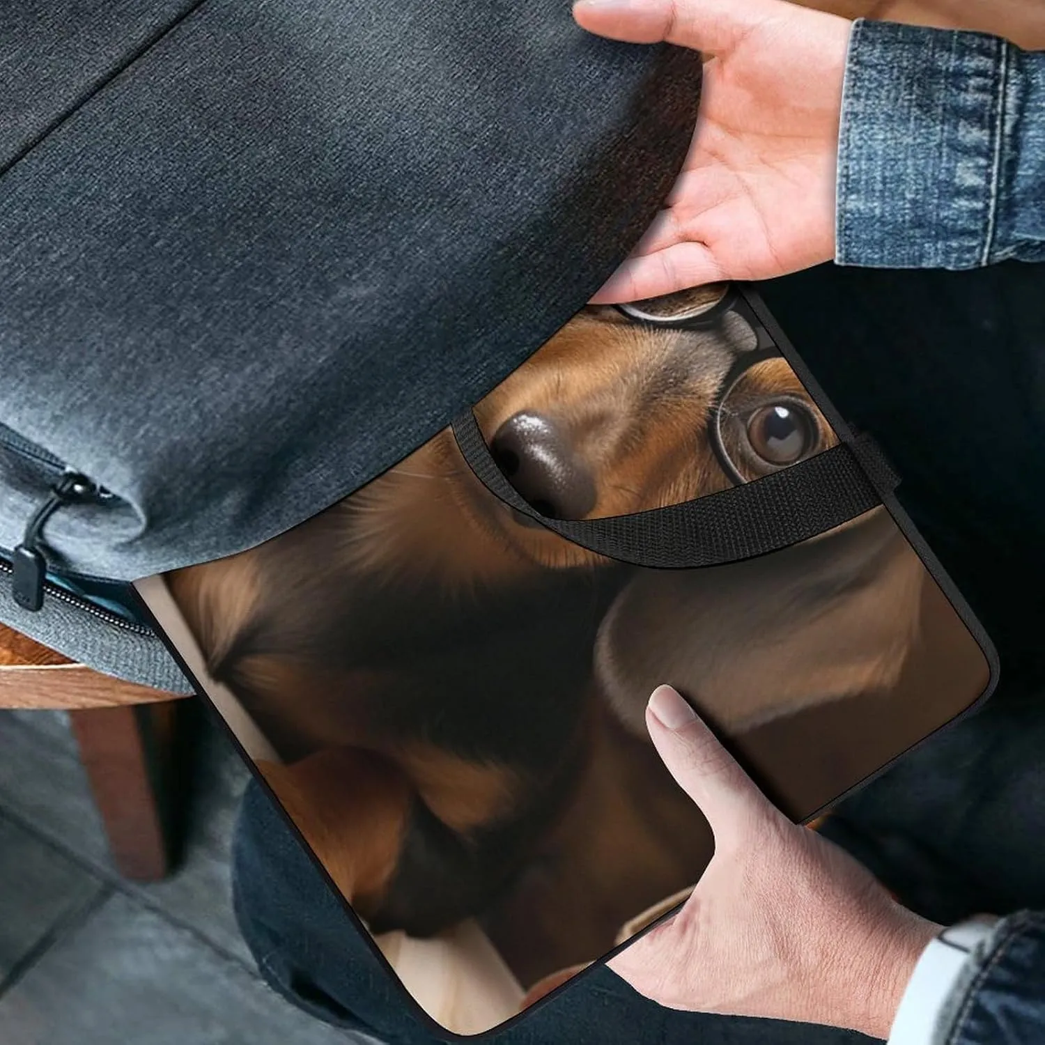 Dachshund Laptop Bag Durable Laptop Sleeve Water-Resistant Notebook Bag for Computer Or Tablet