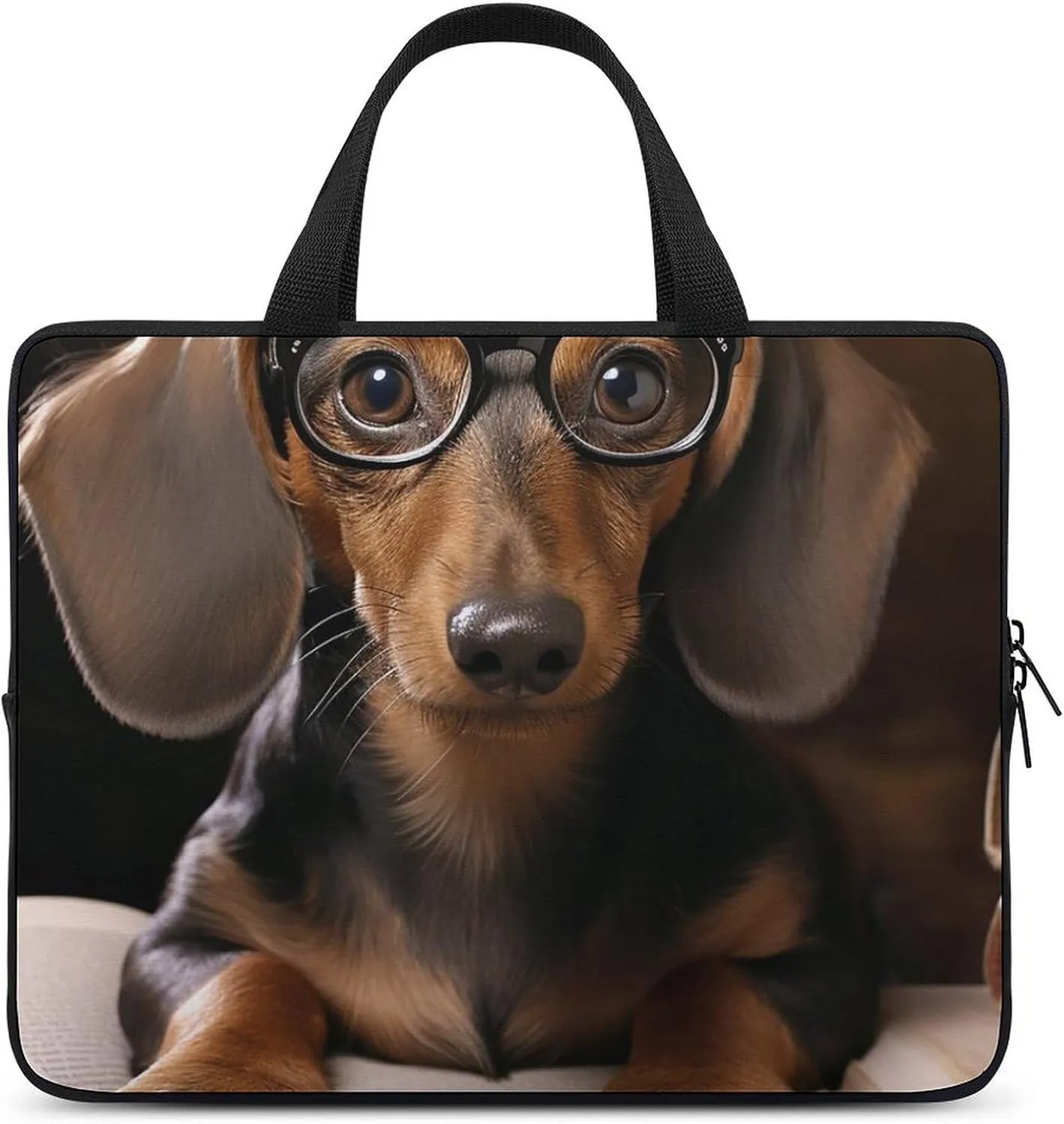 Dachshund Laptop Bag Durable Laptop Sleeve Water-Resistant Notebook Bag for Computer Or Tablet
