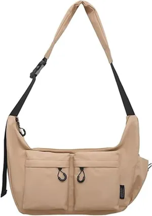 Dallaswind Large Capacity Messenger Canvas Bag, Vintage Water Resistant Canvas Satchel