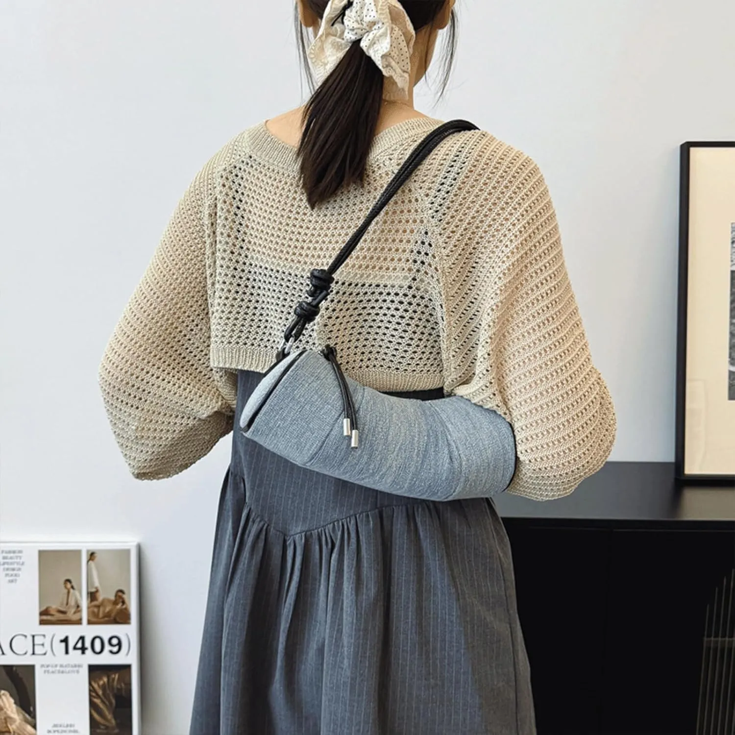 Denim Purse for Women Cute Slouchy Purse Lightweight Clutch Handbag Y2K Vintage Retro Jean Bucket Bags