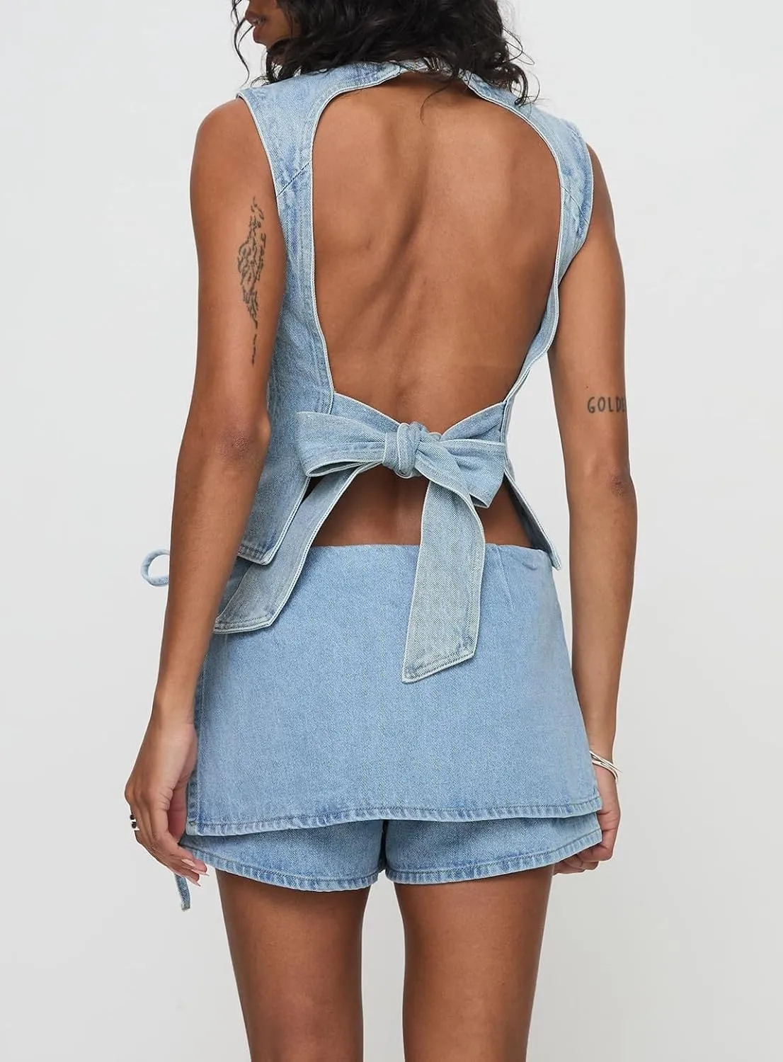 Denim Skorts for Women Cargo Jean Skort Low Rise Shorts Mini Skirt Country Concert Wear