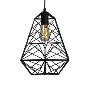 Diamante Pendant Light Black