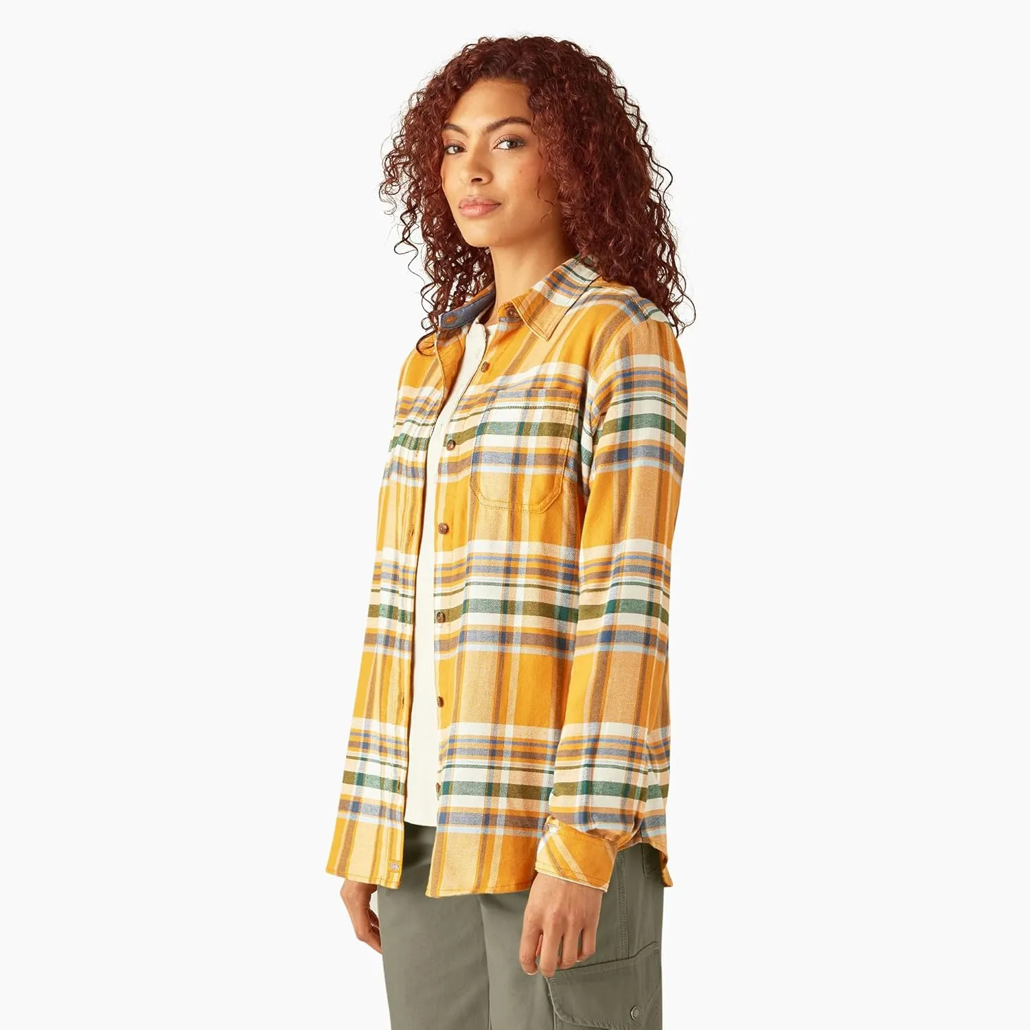 Dickies Womens L/S Plaid Shirt