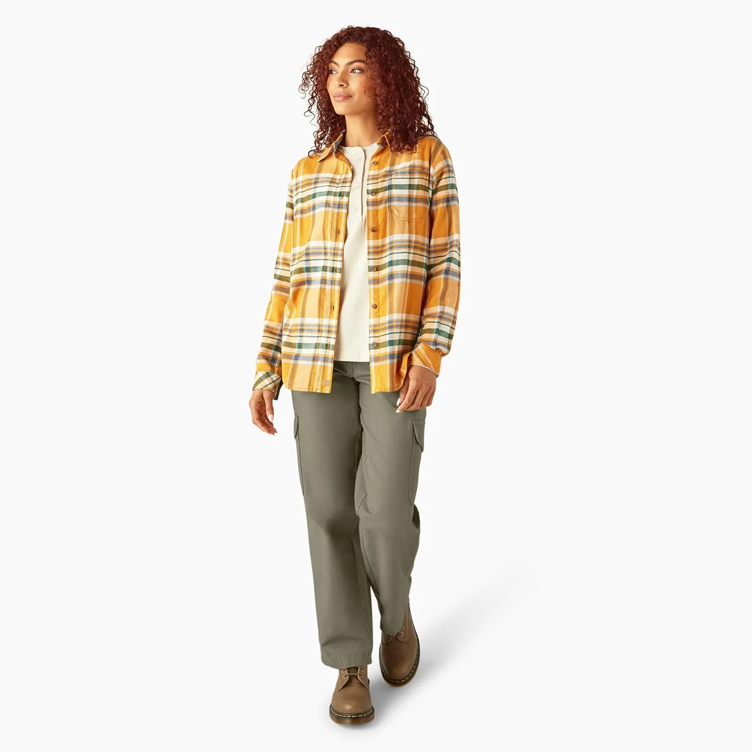 Dickies Womens L/S Plaid Shirt