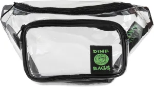 DIME BAGS Party Pack | Festival and Party Fanny Pack | Water-Resistant Waist Bag (Clear)