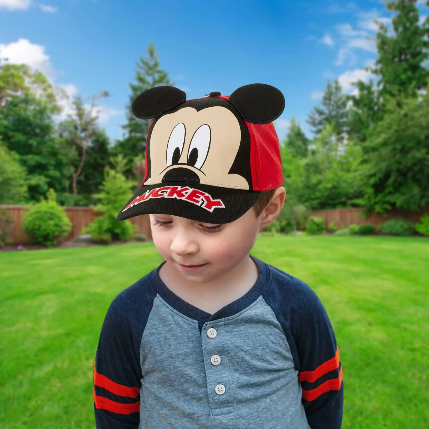Disney Baseball Cap, Mickey Mouse Adjustable Toddler 2-4 Or Boy Hats for Kids Ages 4-7