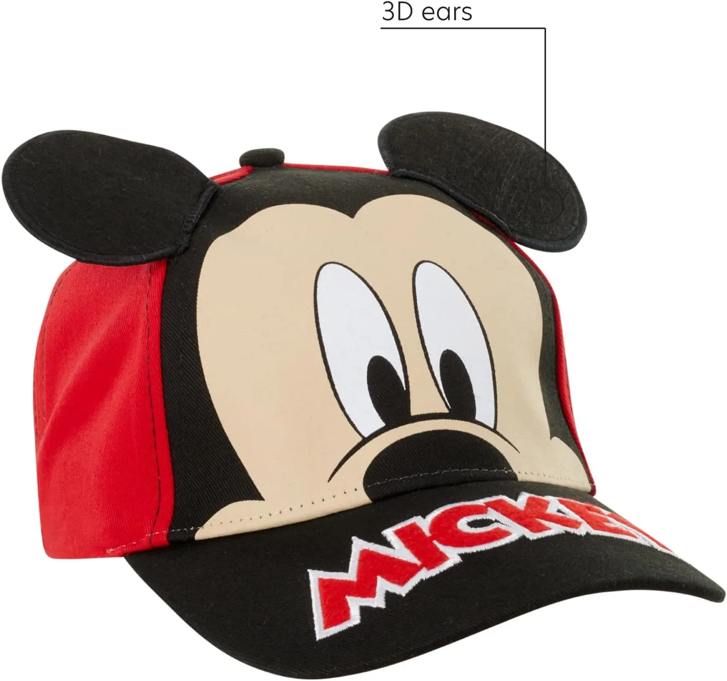 Disney Baseball Cap, Mickey Mouse Adjustable Toddler 2-4 Or Boy Hats for Kids Ages 4-7