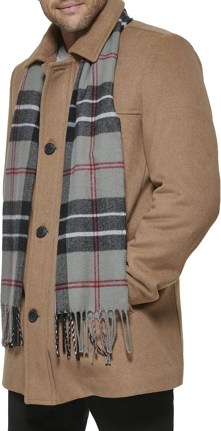 Dockers Men's Weston Wool Blend Coat with Scarf (Regular and Big & Tall)