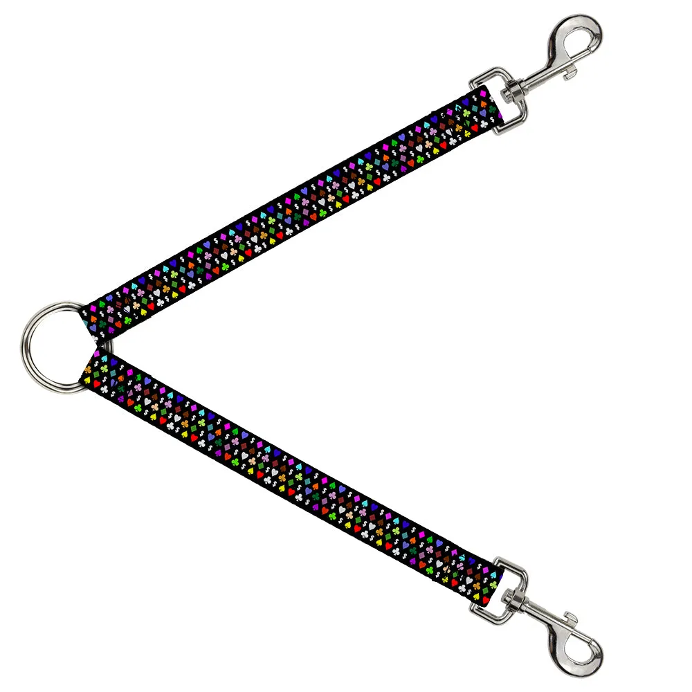 Dog Leash Splitter - Suits $$$ Black/Multi Color