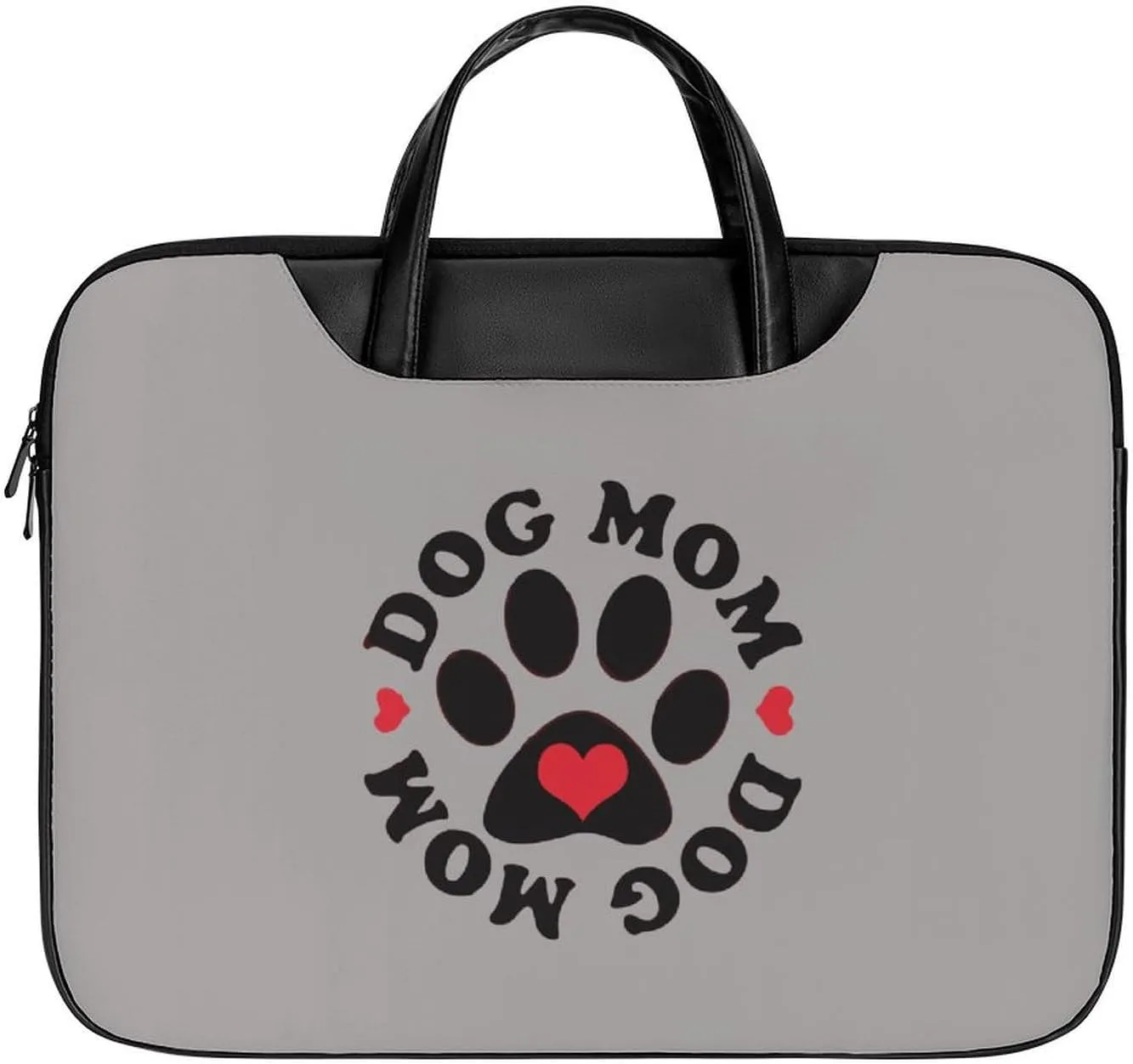Dog Mom Laptop Case Slim Water Resistant Computer Bag with Handle Briefcase for Work