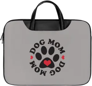 Dog Mom Laptop Case Slim Water Resistant Computer Bag with Handle Briefcase for Work