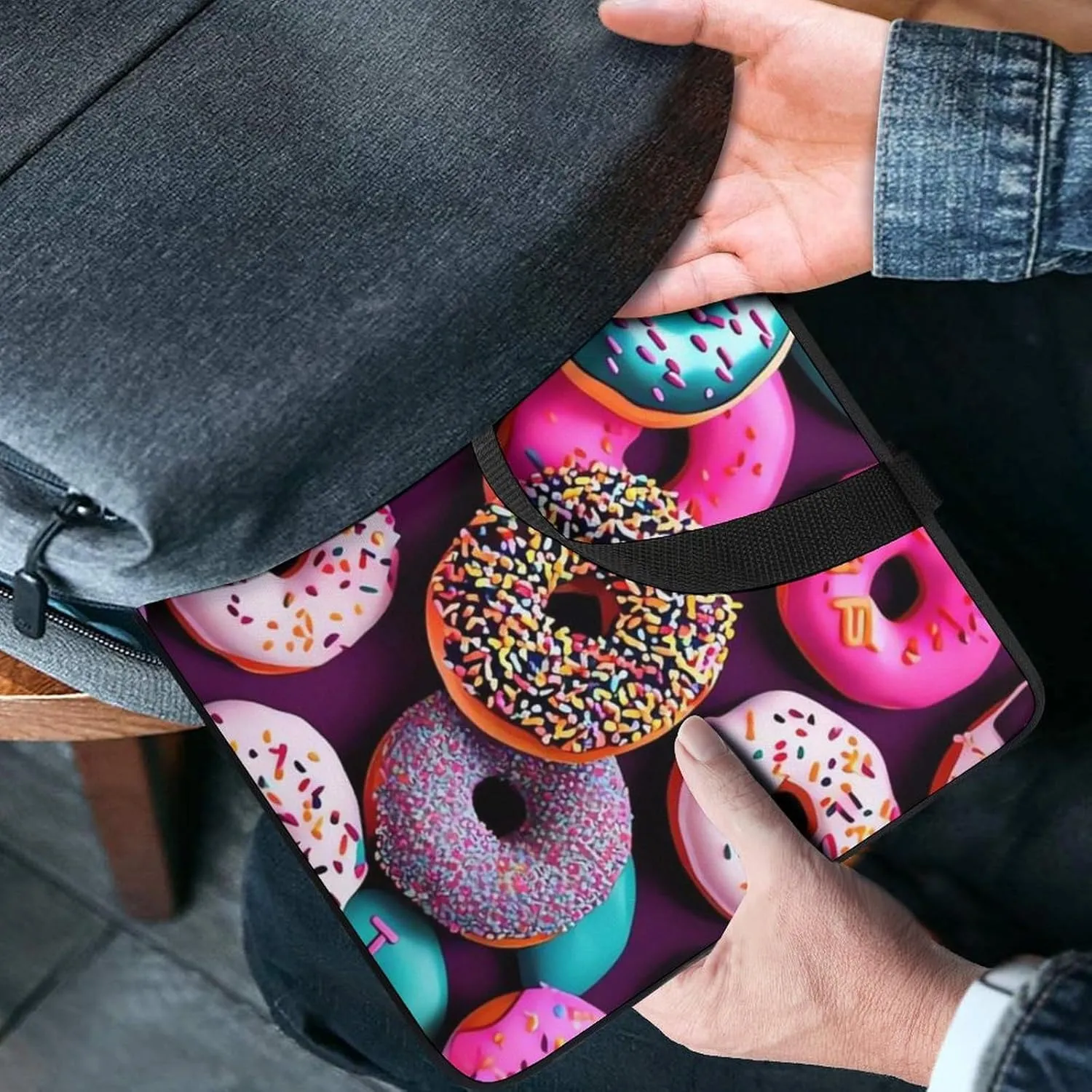 Donut Laptop Bag Durable Laptop Sleeve Water-Resistant Notebook Bag for Computer Or Tablet