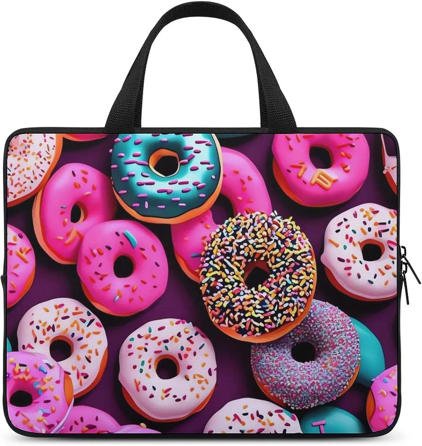 Donut Laptop Bag Durable Laptop Sleeve Water-Resistant Notebook Bag for Computer Or Tablet