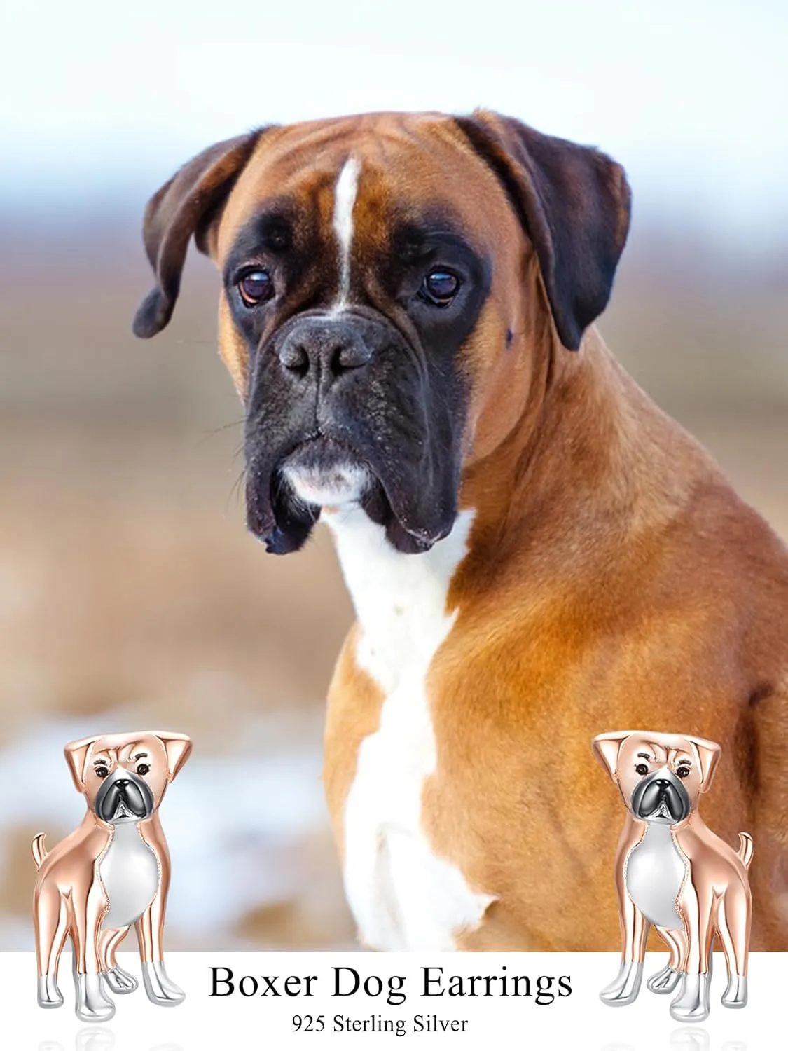 Dreamboat Dog Breed Stud Earrings for Women 925 Sterling Silver Puppy Jewelry Gifts for Dogs Mom Pet Lovers