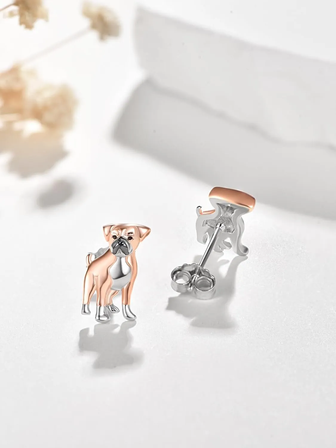 Dreamboat Dog Breed Stud Earrings for Women 925 Sterling Silver Puppy Jewelry Gifts for Dogs Mom Pet Lovers
