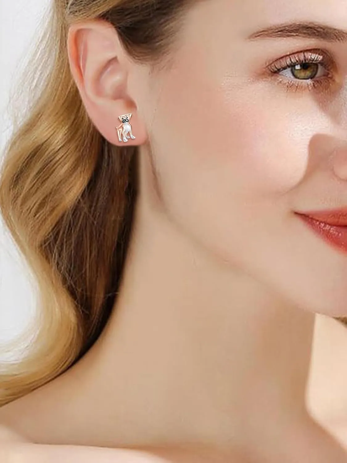 Dreamboat Dog Breed Stud Earrings for Women 925 Sterling Silver Puppy Jewelry Gifts for Dogs Mom Pet Lovers