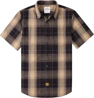 Dubinik Mens Short Sleeve Button Down Shirts Summer Vintage Short Sleeve Button Down Men Lightweight Men's Casual Shirts