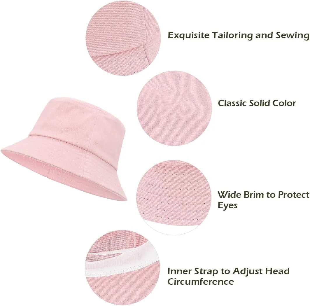 Durio Bucket Hat for Women Teens Travel Summer Womens Bucket Hats Packable Beach Sun Hat