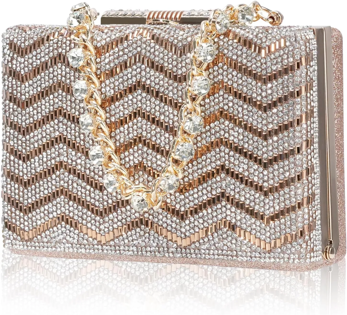 Evening Clutch Purses Diamond Handbag Weddings Formal Bag Party Sparkly Crystal Purse Rhinestone for Women