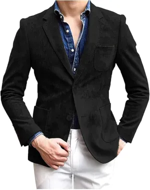Fall Winter Blazer Jacket for Mens Formal Business Slim Fit Casual Suit Jacket Sport Breasted Prom Gown Suit Jacket